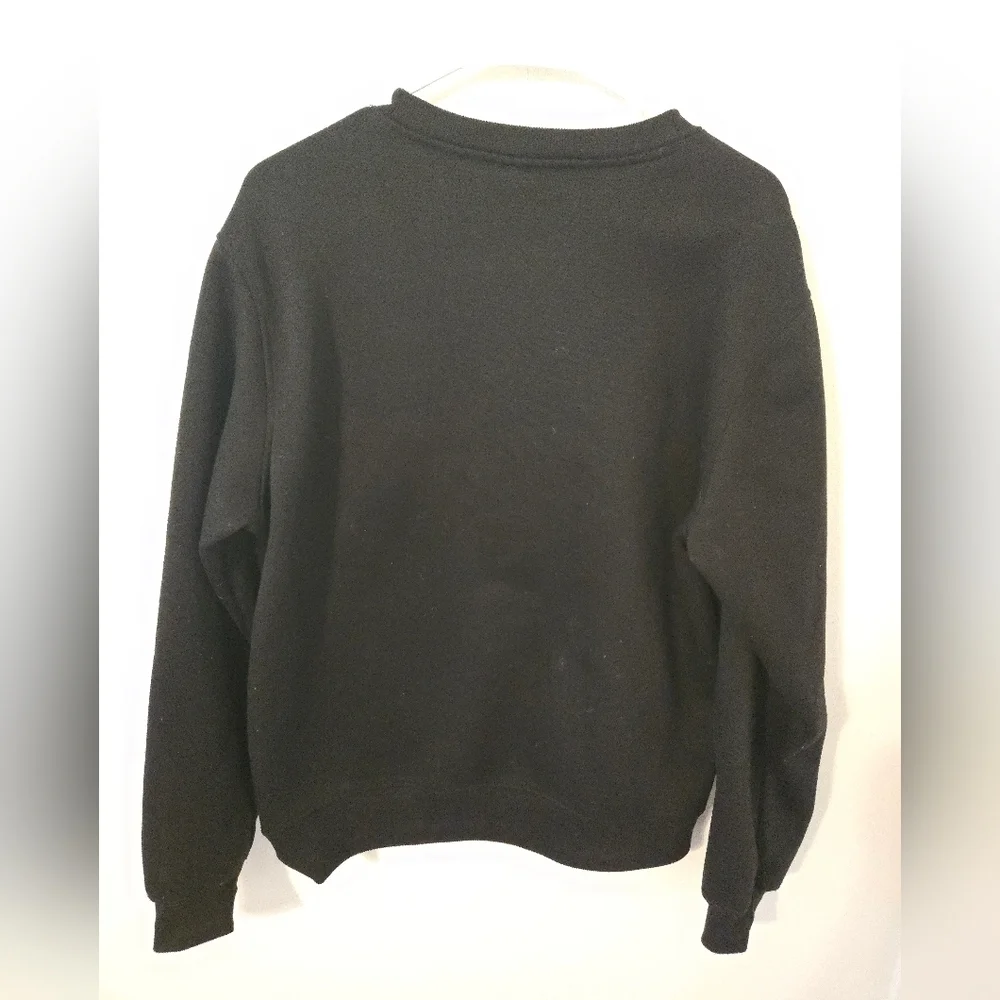 Bleeker & Mercer Bear Born With Silver Spoon Black Pullover Hoodie Mens Medium
